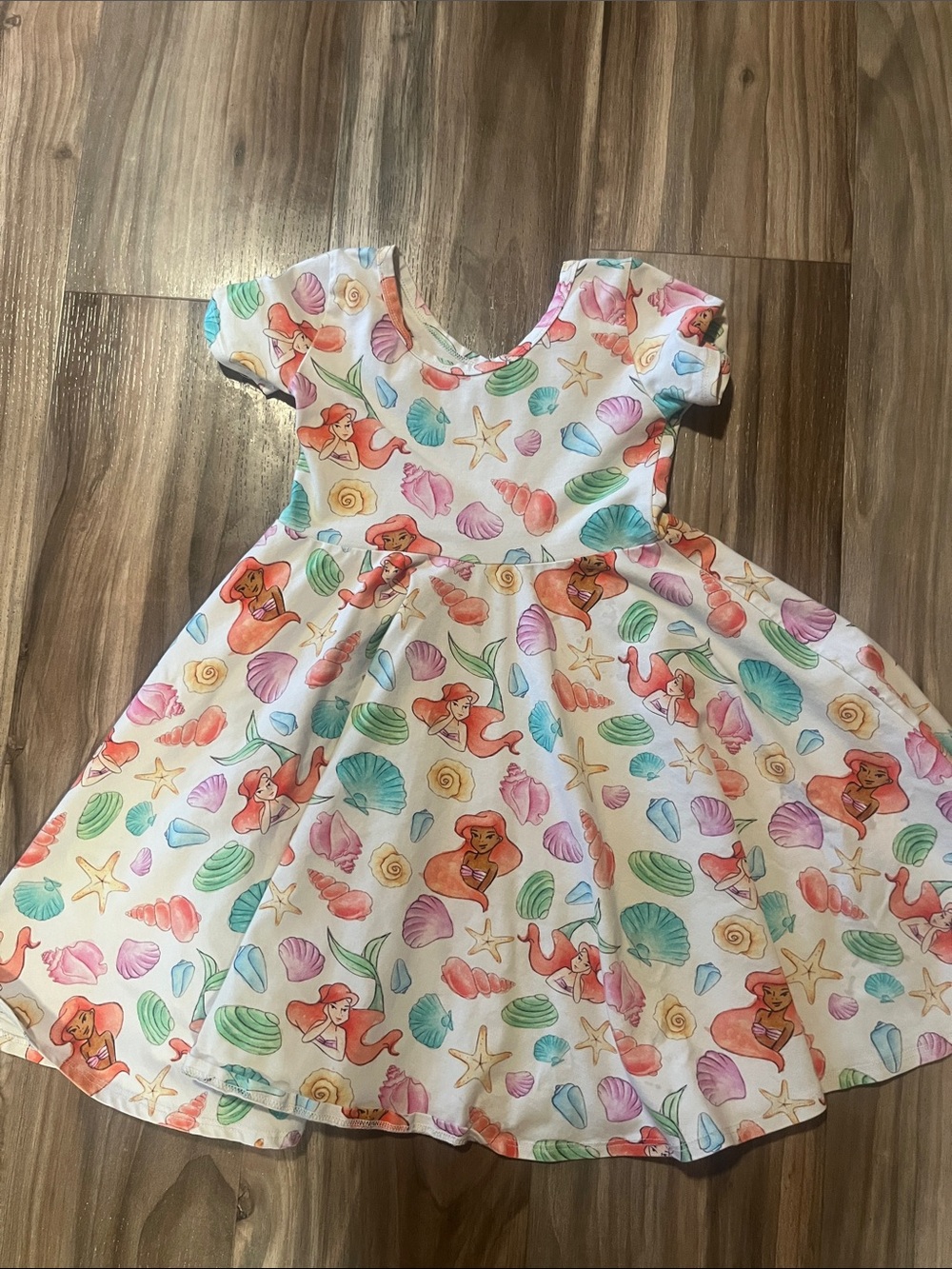 Wild rich kids little mermaid twirl dress
